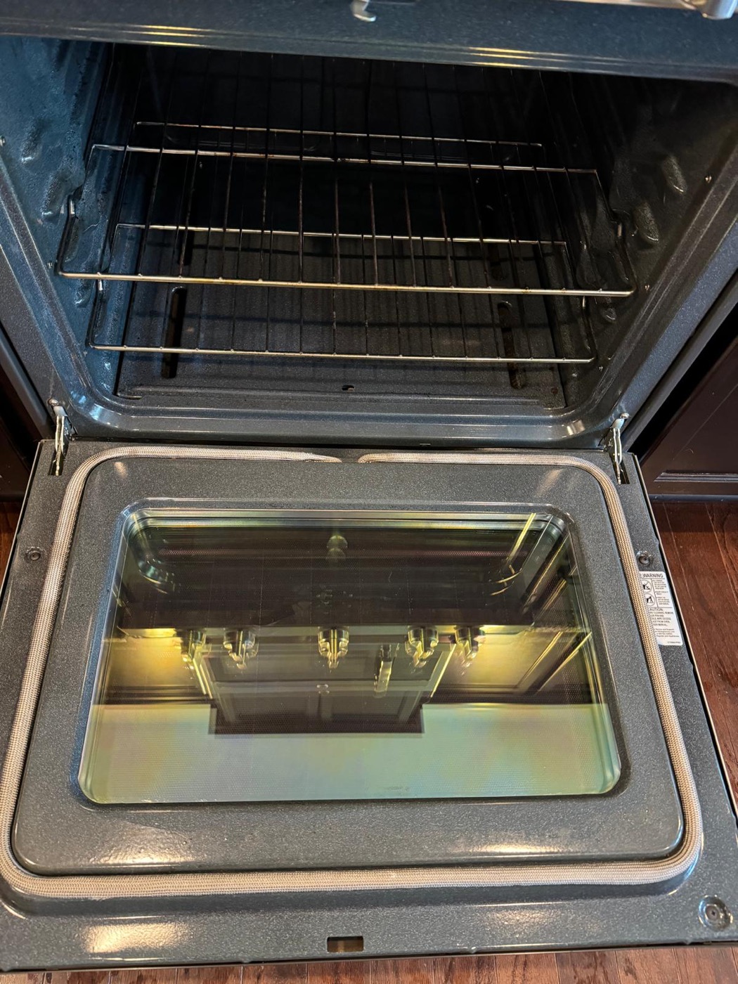 Oven after cleaning