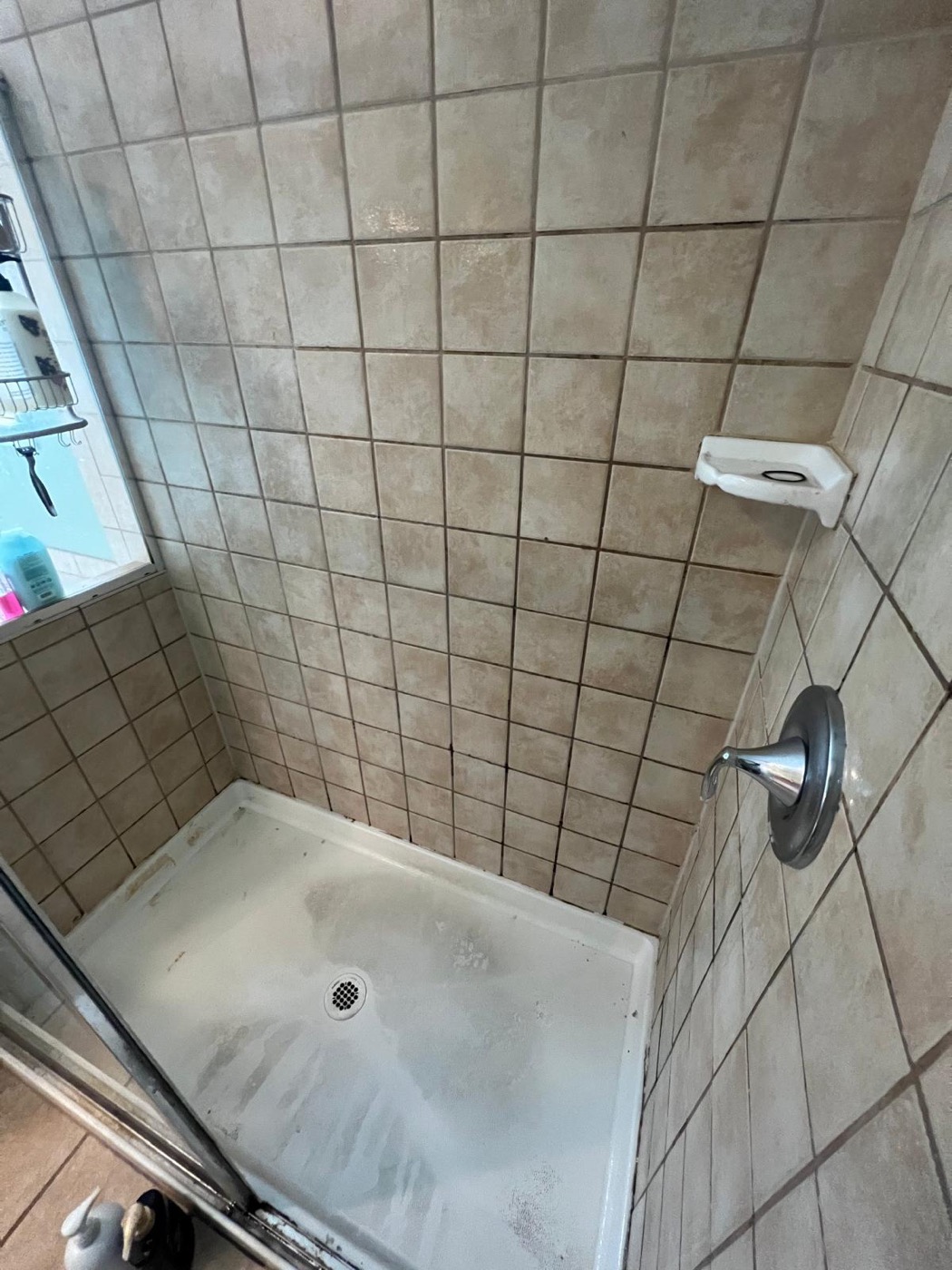 Shower before cleaning